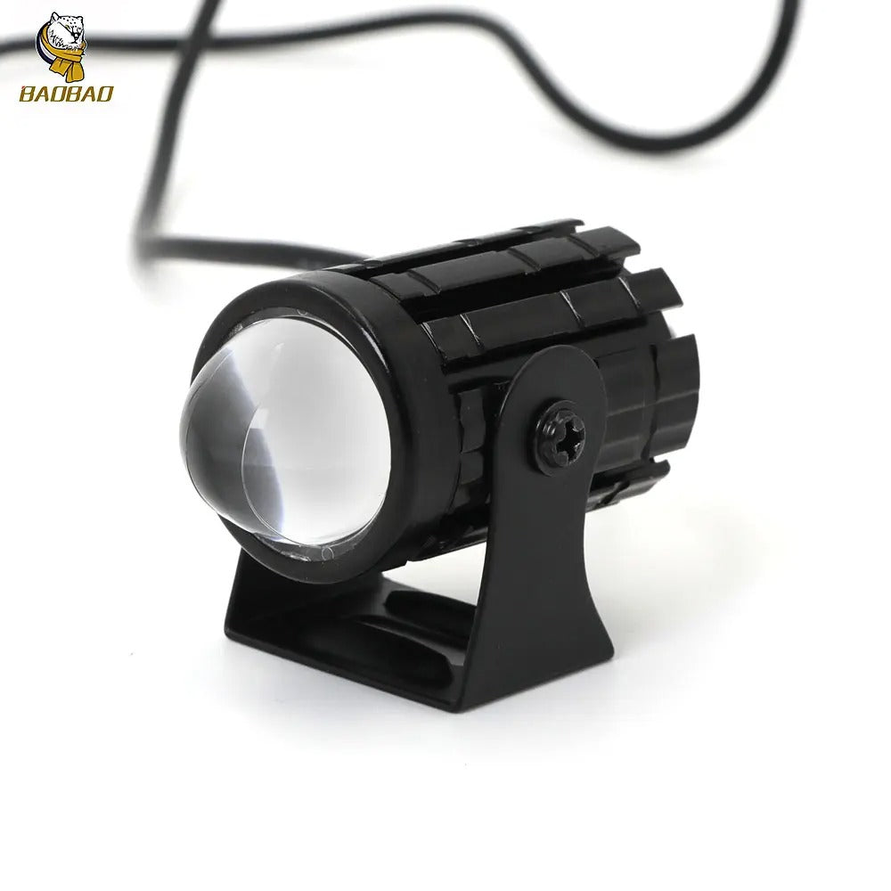 🔦2كشاف LED ثنائي اللون للدراجات النارية – حجم صغير، قوة إضاءة خارقة (2PCS)
